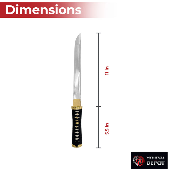 Timeless Elegance Traditional Japanese Tanto in Red