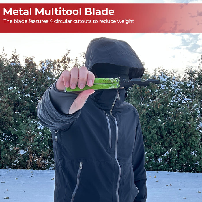 Training Butterfly knife Beverage Opener Multi Tool