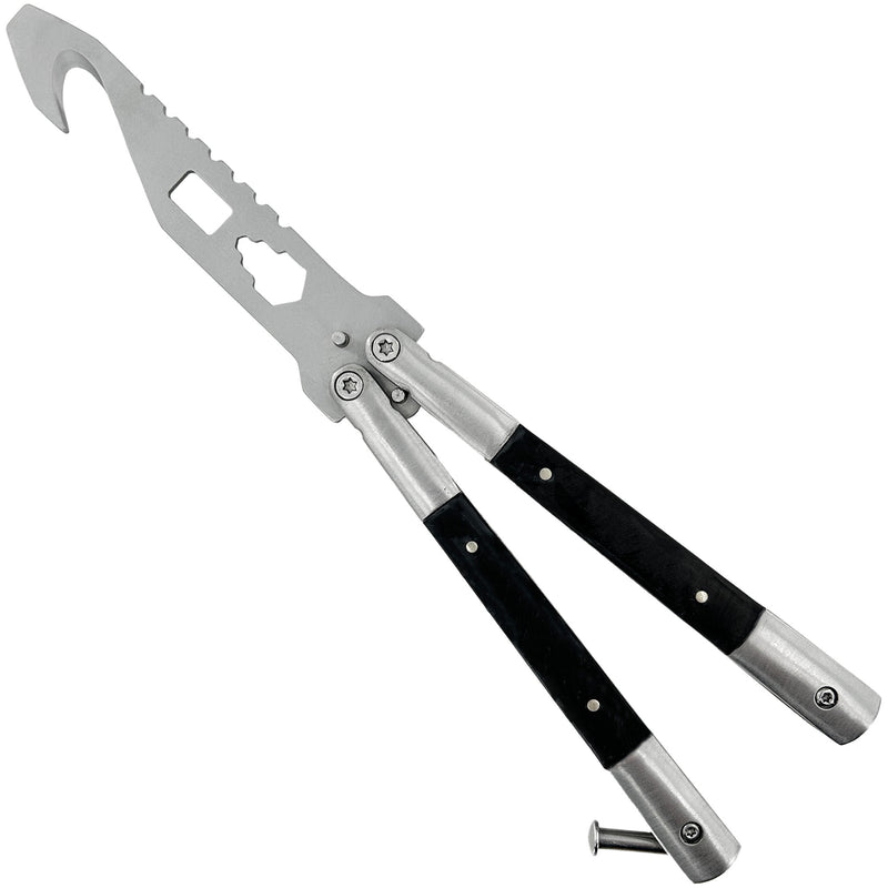 Tuxedo Black Butterfly Style Multitool Blade Trainer