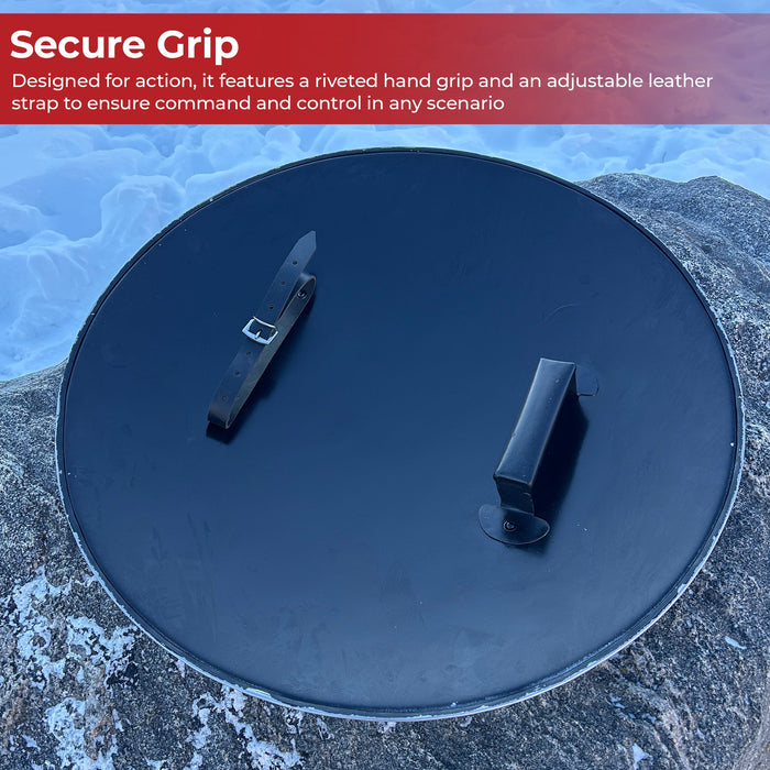 The Conquistador Blank Carbon Steel Round Shield