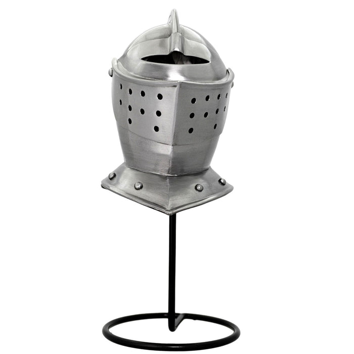 Iron Resolve Carbon Steel Knight's Mini Helmet Display