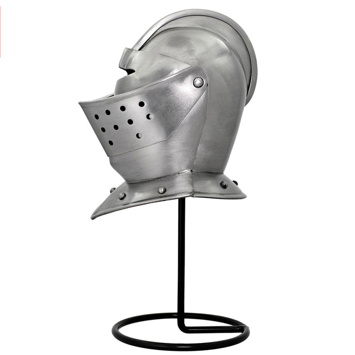 Iron Resolve Carbon Steel Knight's Mini Helmet Display
