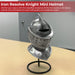 Iron Resolve Carbon Steel Knight's Mini Helmet Display