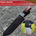 The Sasquatch Etched Forest Scene Survival Fixed Blade Knife