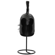 Spartan's Vigil Blackened Carbon Steel Troy Mini Helmet Display