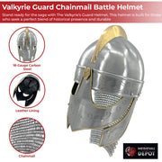 Valkyrie's Guard Carbon Steel Battle Helmet