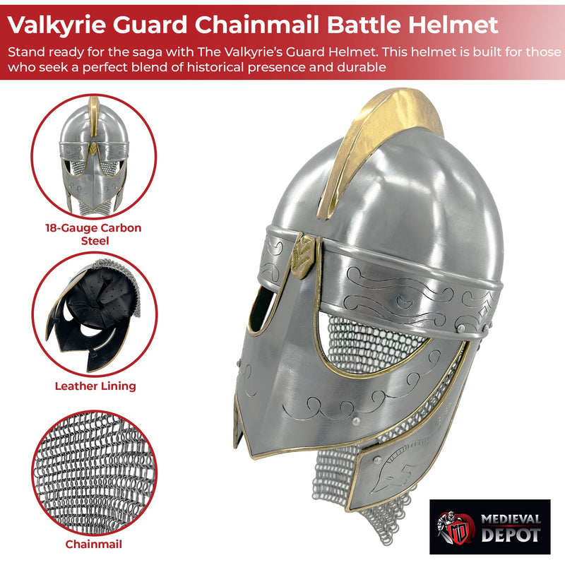 Valkyrie's Guard Carbon Steel Battle Helmet