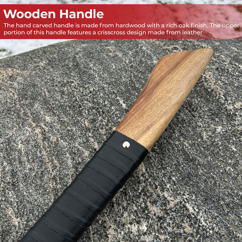 Viking Battle Ready Wolf Heathen War Axe