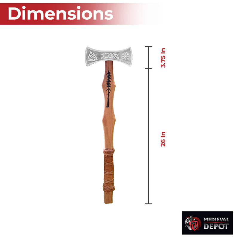 Viking Warrior Double-Headed Carbon Steel Outdoor Axe