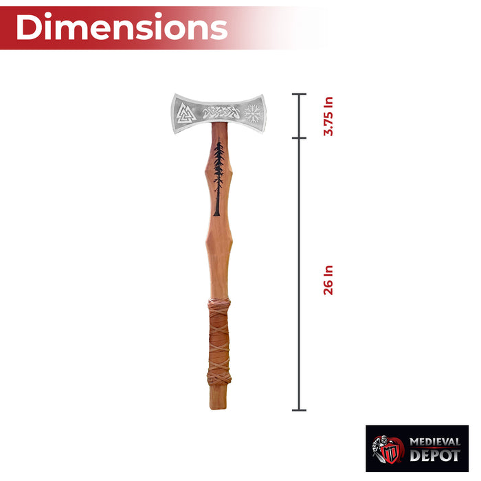 Viking Warrior Double-Headed Carbon Steel Outdoor Axe