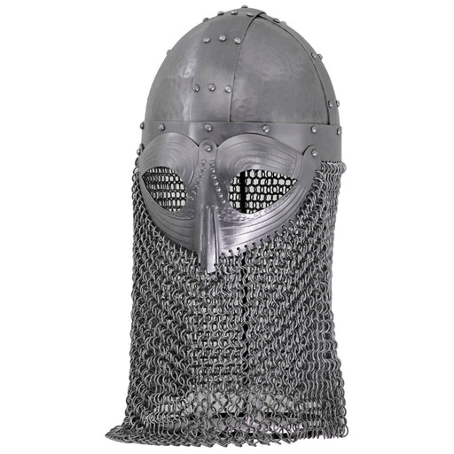 Vandals Wrath Forged Steel Gothic Helmet with Chainmail Defense