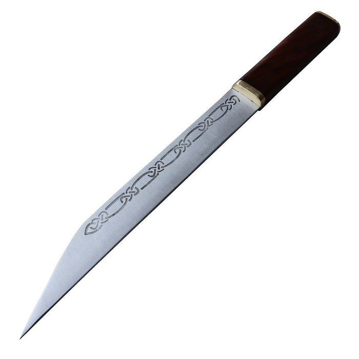 Viking Seax Dagger with Brass Accents