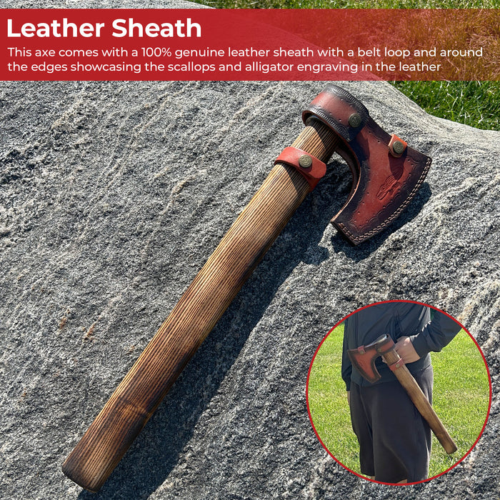 Warhorse High Carbon Forged Steel Bearded Axe