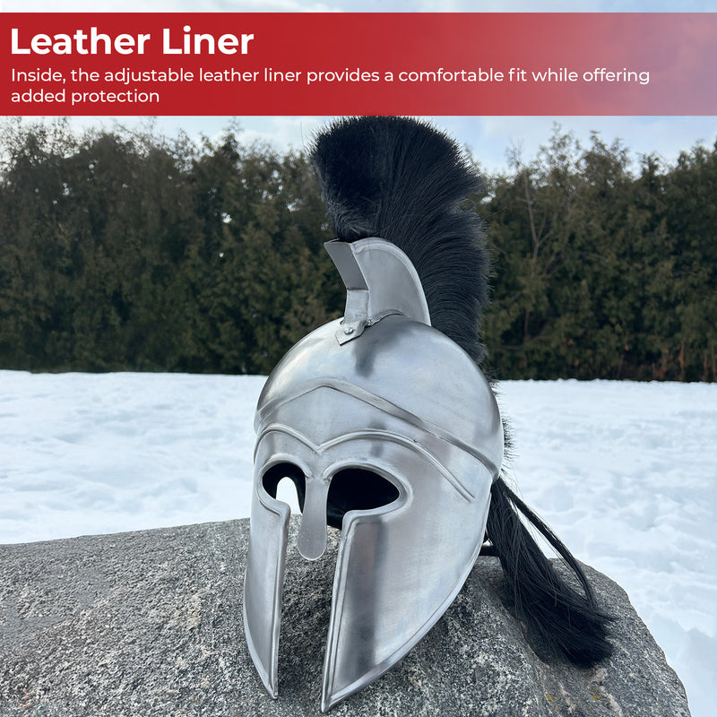Warriors Pride Corinthian Helmet with Black Plume