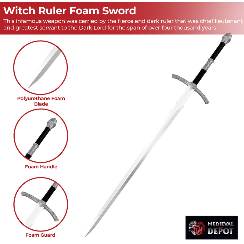 Witch Ruler Foam LARP Cosplay Costume Replica Movie Sword
