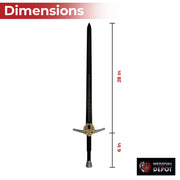 Witcher Renfri Brooch Foam Sword Black Blade Edition