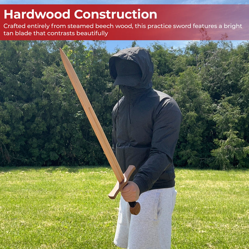 Wooden Medieval Beech Wood Arming Sword