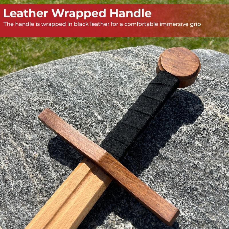 Wooden Medieval Beech Wood Arming Sword