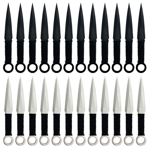 Yin Yang 24-Piece Throwing Knife Set