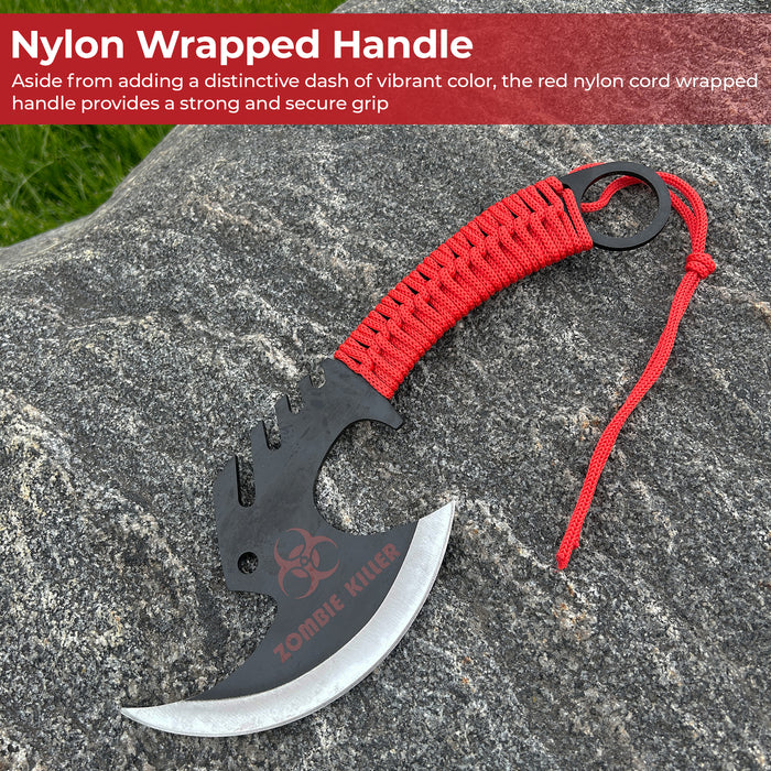 Zed Skullsplitter Throwing Axe - Red