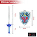 Zelda Link Master Sword and Hylian Shield Foam Set