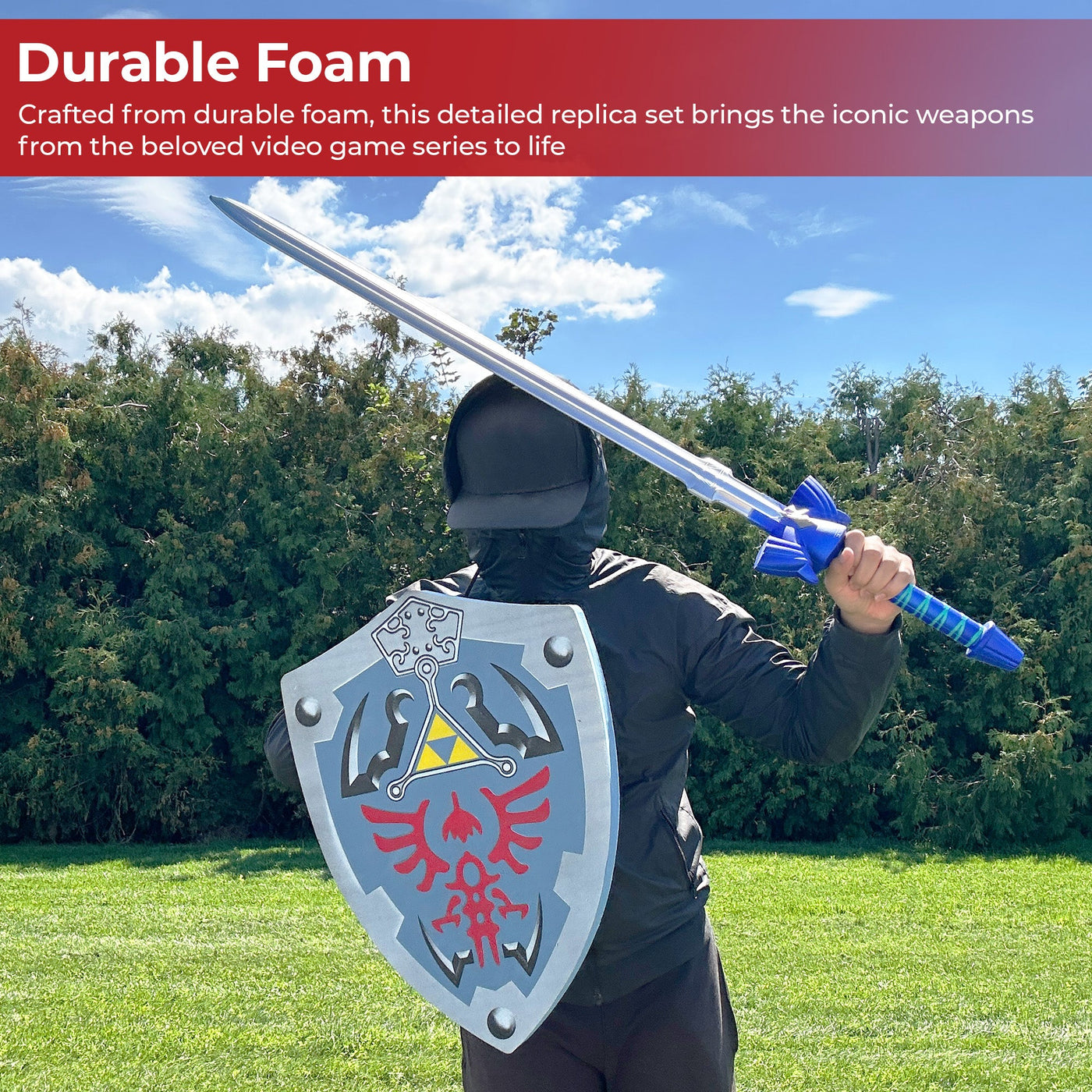 Zelda Link Master Sword and Hylian Shield Foam Set — Medieval Depot