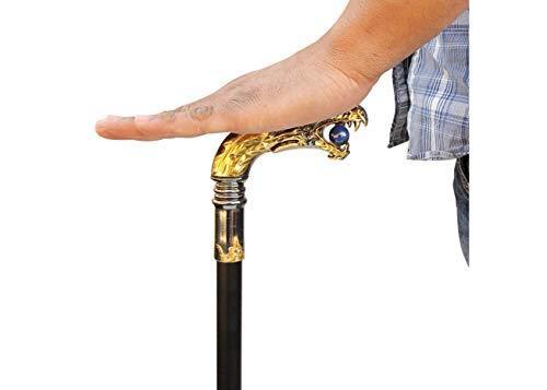 Classical Fatal Glance Basilisk Walking Cane - Medieval Depot