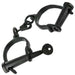 Hand Forged Iron Shackles Medieval Dungeon Black - Medieval Depot