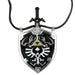 Dark Link Master Sword & Hylian Shield Legend of Zelda Necklace - Medieval Depot