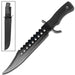 Survivors Bowie Sawback Knife 17 Inches Black - Medieval Depot