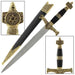 King Solomon Medieval Crusader Dagger Black - Medieval Depot