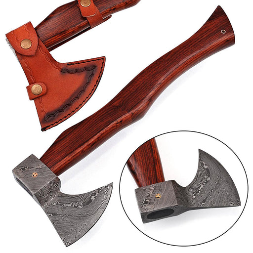 Hook Claw Damascus Steel Functional Outdoor Axe - Medieval Depot