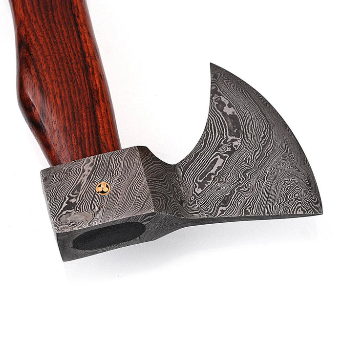 Hook Claw Damascus Steel Functional Outdoor Axe - Medieval Depot