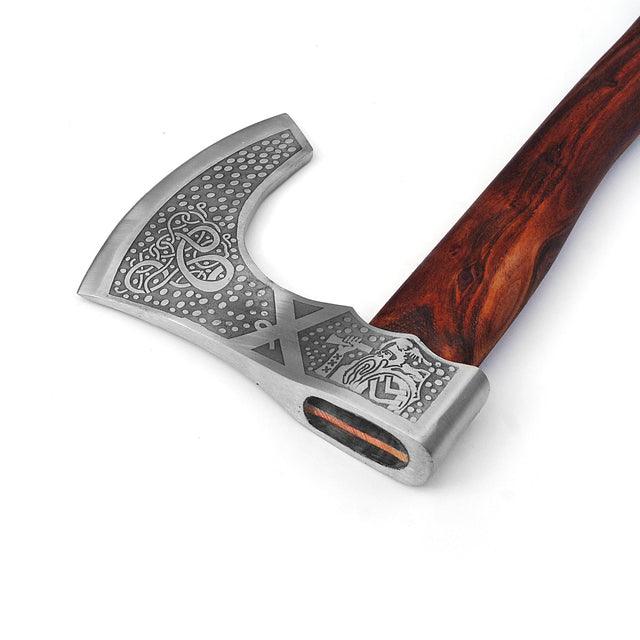 Call to Battle Carbon Steel Medieval Viking Bearded Axe - Medieval Depot