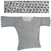 Re-enactment Aluminum Haubergeon Chainmail Large