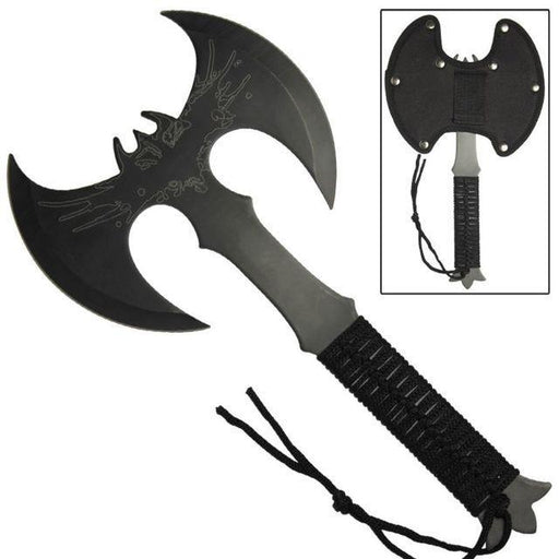 Legendary Dark Wing Bat Throwing Axe - Medieval Depot