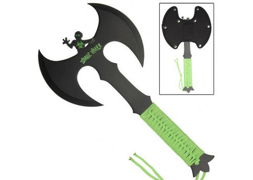 Zombie Killer Double Bit Full Tang Axe - Medieval Depot