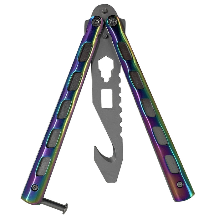 Chameleon Rainbow Butterfly Style Multitool Blade trainer with Case