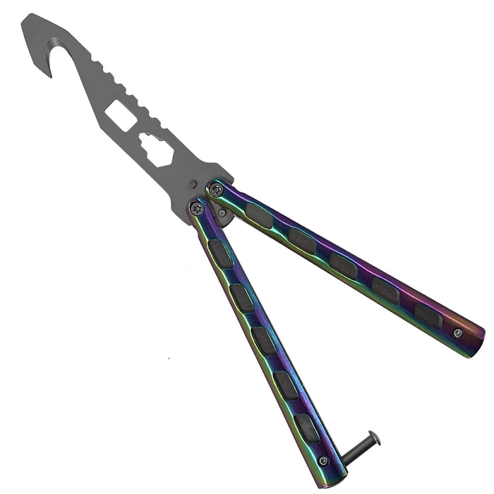 Chameleon Rainbow Butterfly Style Multitool Blade trainer with Case