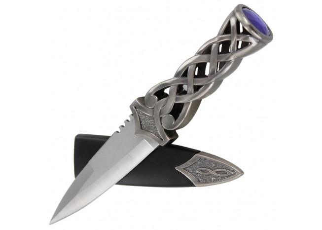 Endless Gaelic Knot Sgain Dubhs Dagger - Medieval Depot