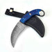 Azure Monster Fixed Blade Damascus Karambit Knife