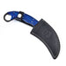 Azure Monster Fixed Blade Damascus Karambit Knife