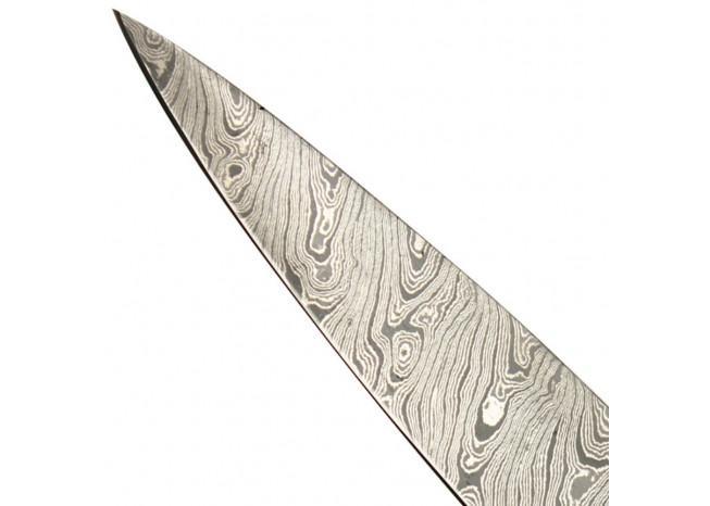 Damascus Marble Sand Stone Fire Forged Hunting Knife - Medieval Depot