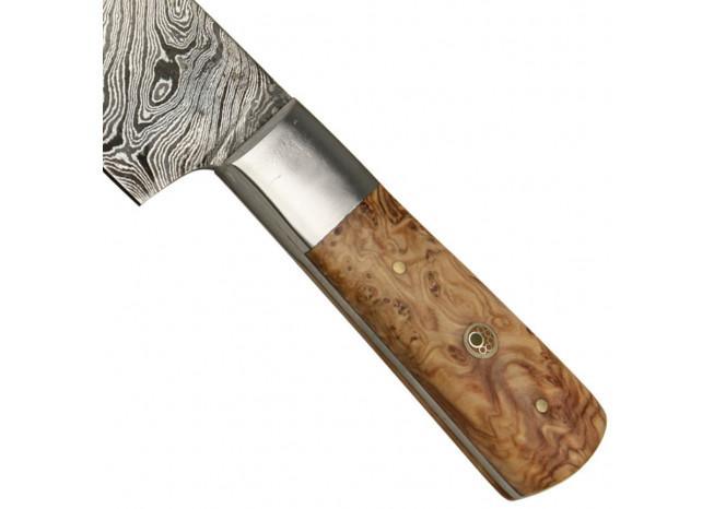 Damascus Marble Sand Stone Fire Forged Hunting Knife - Medieval Depot