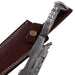 Damascus Steel Collectable Railroad Spike Knife with Leather Sheath