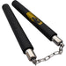 Dragon Style Bruce Lee Black Foam Training Nunchucks