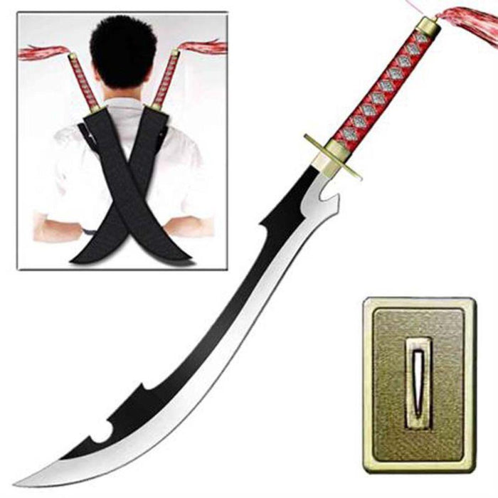 Japanese Scimitar Anime Kyouraku Shunsui Twin Sword Set - Medieval Depot