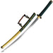 Emerald Elegance Handmade Katana