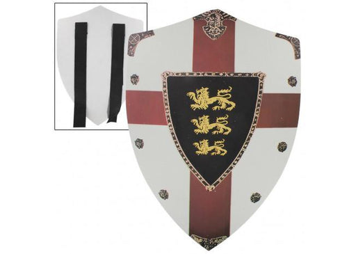 Richard the Lionheart Lion Passant Guardant Medieval Foam Shield - Medieval Depot
