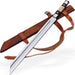 Full Tang Viking Seax Sword with Bone Handle